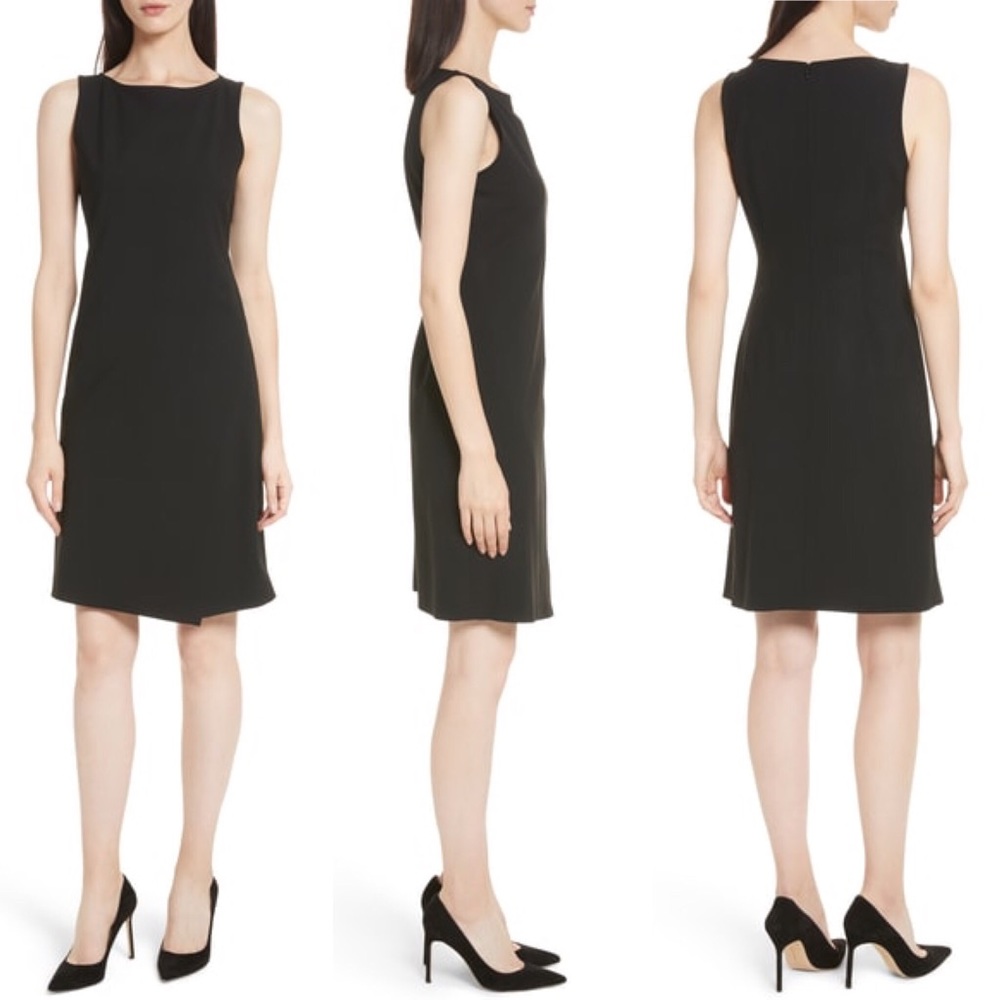 THEORY Wool A-Line Black Dress Size 0